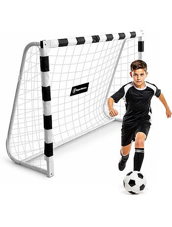 Portería de fútbol hypermotion pro 180 x 120 cm reforzada con red y anclajes