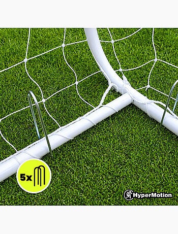 Portería de fútbol hypermotion pro 180 x 120 cm reforzada con red y anclajes