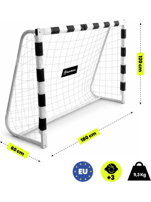 Portería de fútbol hypermotion pro 180 x 120 cm reforzada con red y anclajes - Kiabi Portería de fútbol hypermotion pro 180 x 120 cm reforzada con red y anclajes - Kiabi