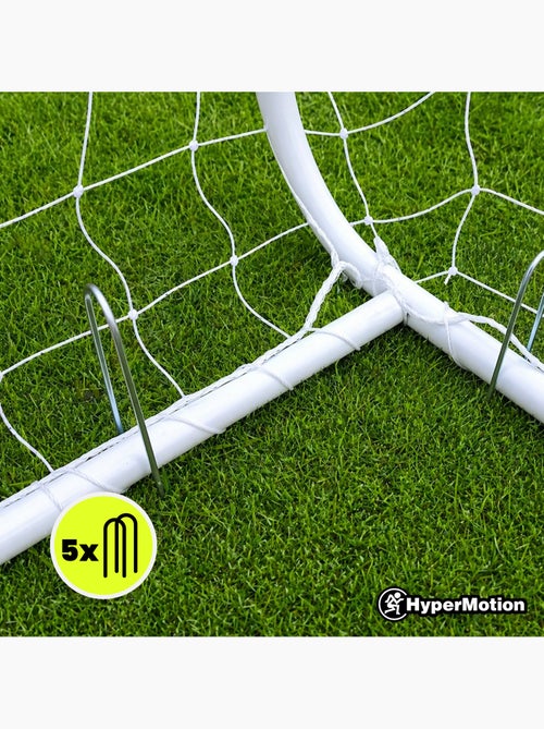 Portería de fútbol hypermotion pro 180 x 120 cm reforzada con red y anclajes - Kiabi Portería de fútbol hypermotion pro 180 x 120 cm reforzada con red y anclajes - Kiabi