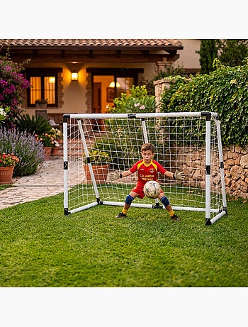 Portería de fútbol para niños con pelota e hinchador cb sports