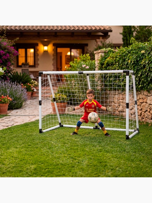 Portería de fútbol para niños con pelota e hinchador cb sports - Kiabi Portería de fútbol para niños con pelota e hinchador cb sports - Kiabi