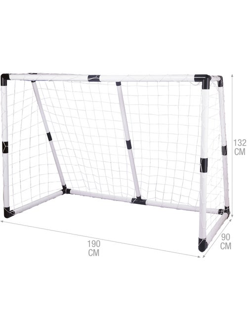 Portería de fútbol para niños con pelota e hinchador cb sports - Kiabi Portería de fútbol para niños con pelota e hinchador cb sports - Kiabi
