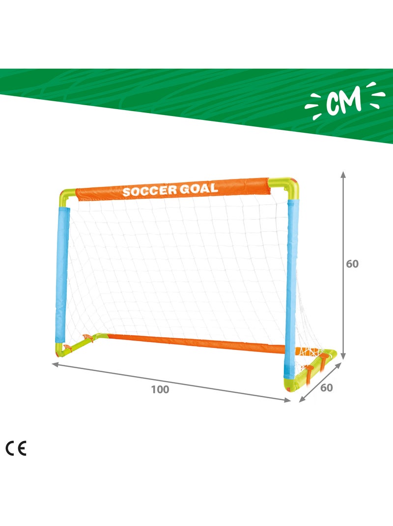 Portería de fútbol para niños c/pelota, hinchador y piquetas fun area! N/D - Kiabi
