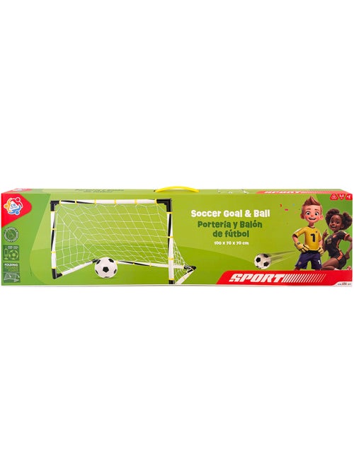 Portería de fútbol plegable con balón e hinchador cb toys - Kiabi