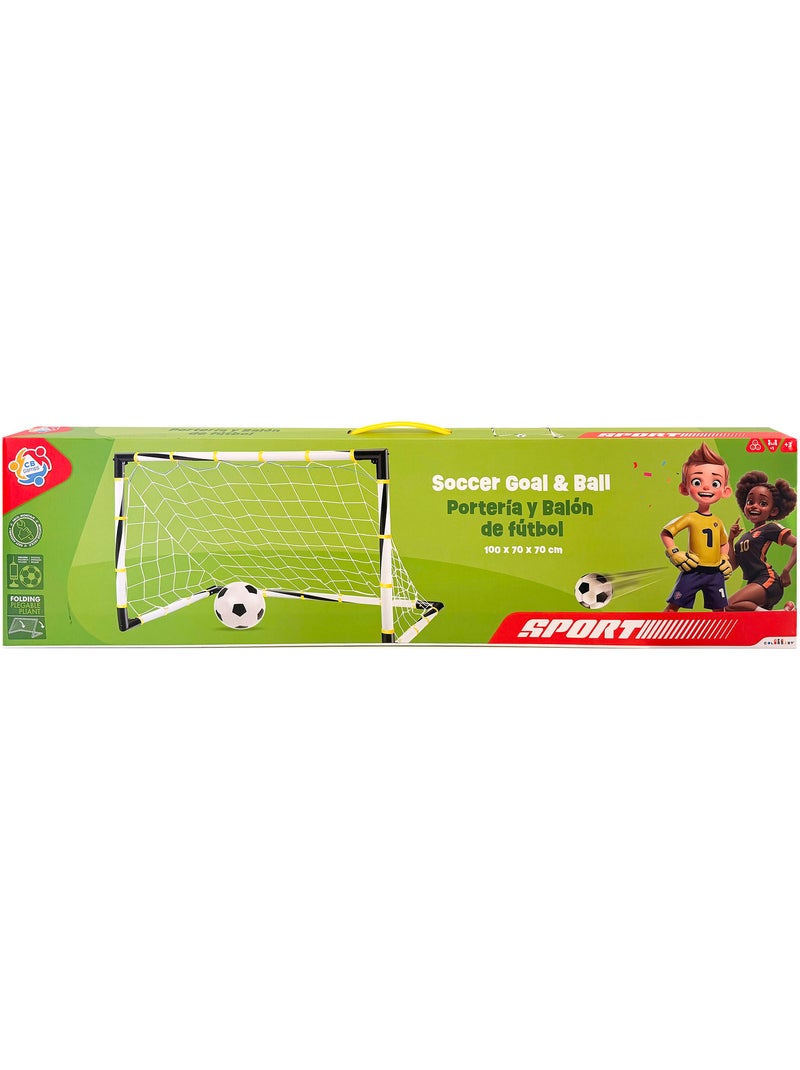 Portería de fútbol plegable con balón e hinchador cb toys N/D - Kiabi