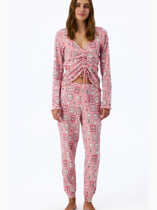 Postcard pointel pantalón de pijama penti - Kiabi Postcard pointel pantalón de pijama penti - Kiabi