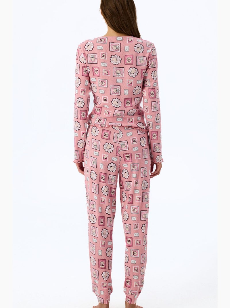 Postcard pointel pantalón de pijama penti Rosa - Kiabi