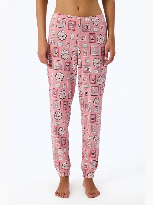 Postcard pointel pantalón de pijama penti - Kiabi Postcard pointel pantalón de pijama penti - Kiabi