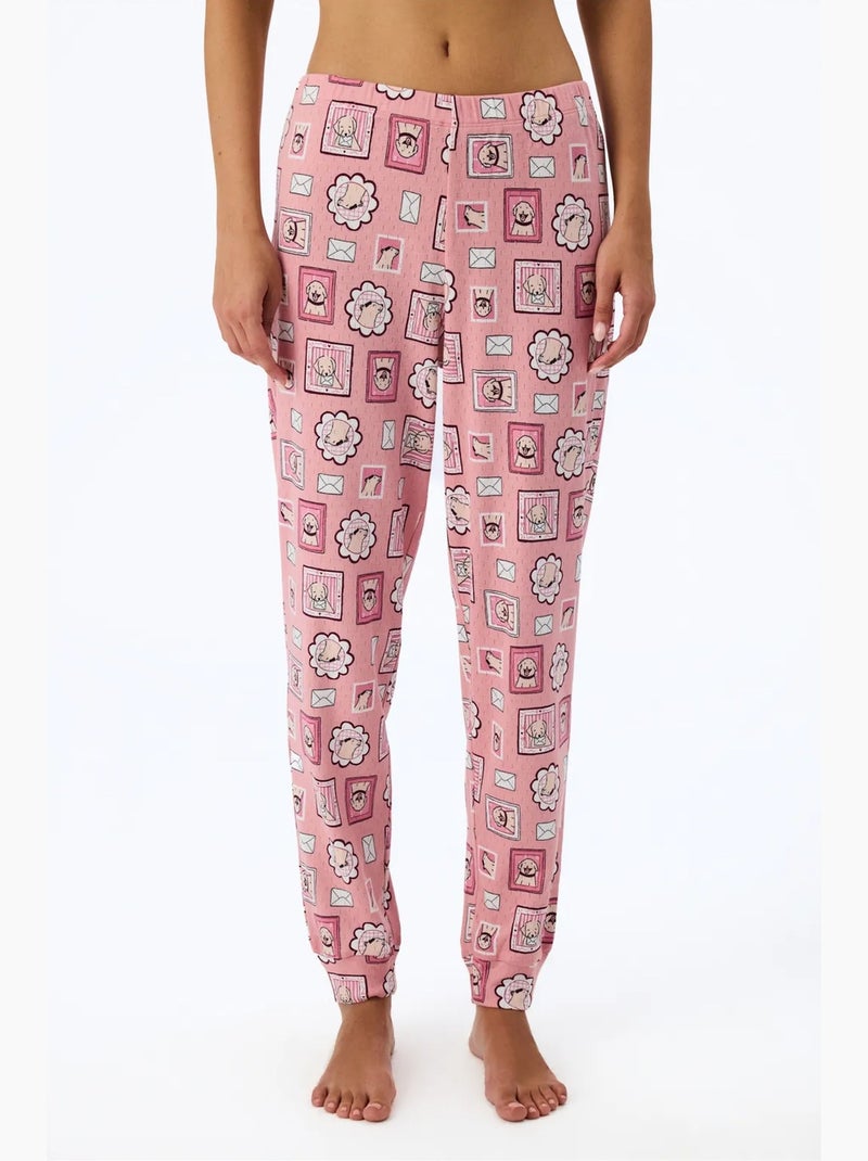Postcard pointel pantalón de pijama penti Rosa - Kiabi