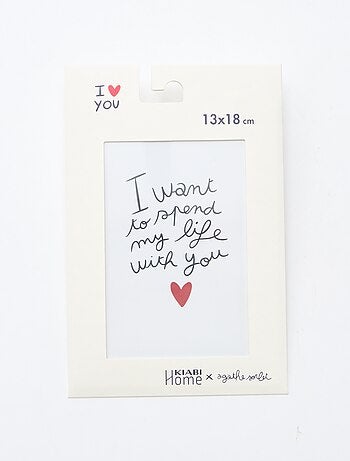 Póster 'Agathe Sorlet x Kiabi' - San Valentín