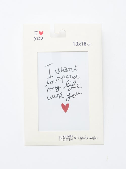 Póster 'Agathe Sorlet x Kiabi' - San Valentín - Kiabi