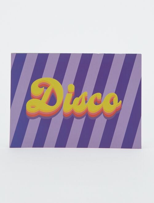 Póster 'Disco' 13 x 18 cm - Kiabi Home - Kiabi