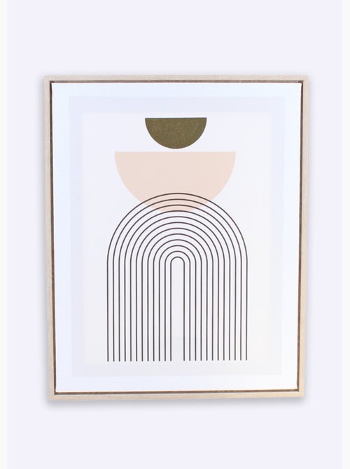 Póster enmarcado 40x50cm tema gráfico - AFIBEL - Kiabi