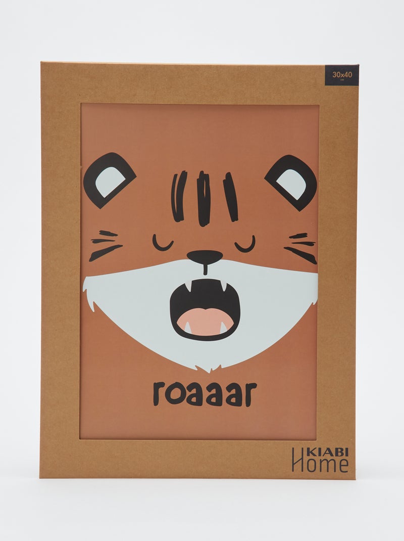 Póster impresión 30 x 40 cm - Kiabi Home MARRON - Kiabi