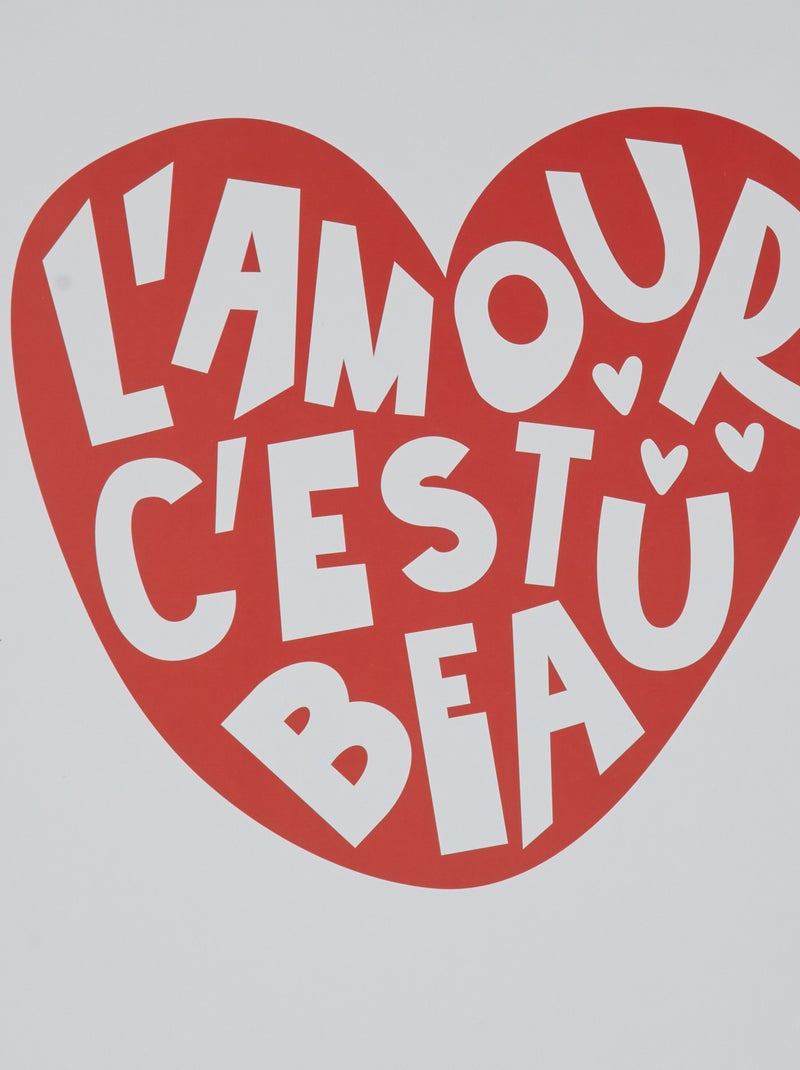 Póster impresión 30 x 40 cm - Kiabi Home ROJO - Kiabi