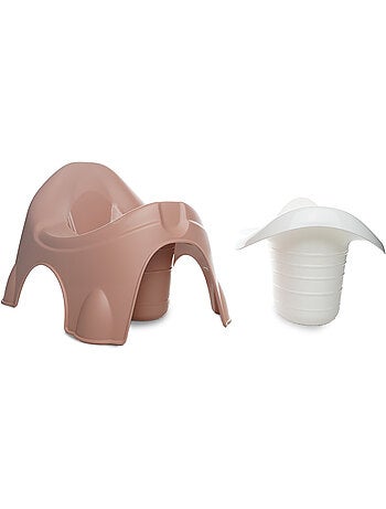 Potty trainer thermobaby ideo con cubeta extraíble rosa cariñosa fabricado en francia