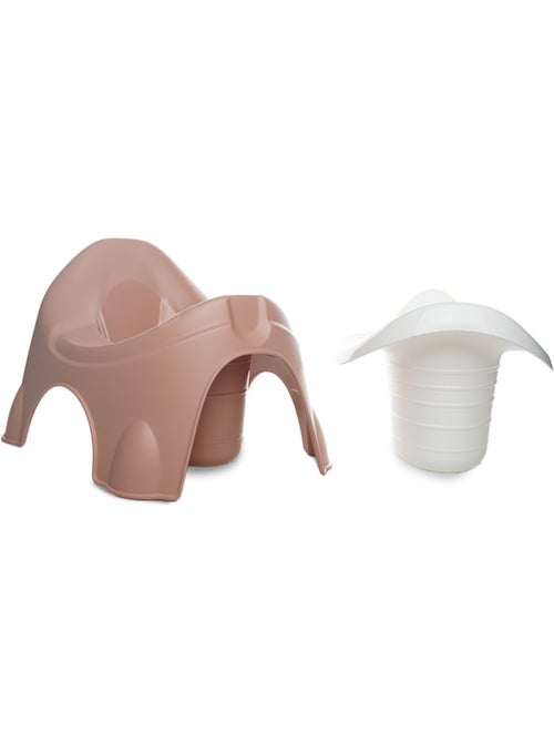 Potty trainer thermobaby ideo con cubeta extraíble rosa cariñosa fabricado en francia - Kiabi Potty trainer thermobaby ideo con cubeta extraíble rosa cariñosa fabricado en francia - Kiabi
