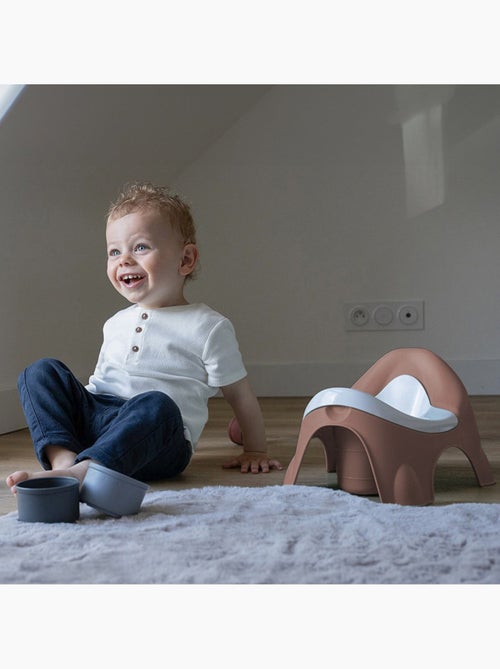 Potty trainer thermobaby ideo con cubeta extraíble rosa cariñosa fabricado en francia - Kiabi Potty trainer thermobaby ideo con cubeta extraíble rosa cariñosa fabricado en francia - Kiabi