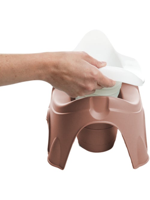 Potty trainer thermobaby ideo con cubeta extraíble rosa cariñosa fabricado en francia - Kiabi Potty trainer thermobaby ideo con cubeta extraíble rosa cariñosa fabricado en francia - Kiabi