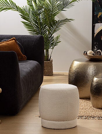 Pouf de bouclé moderno