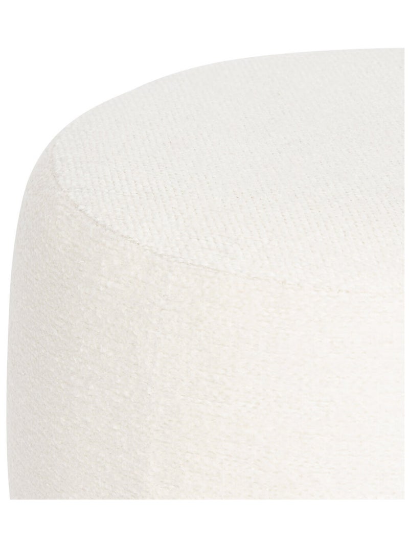 Pouf de bouclé moderno Blanco - Kiabi