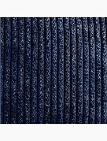Pouf sillón clásico kingston con reposapiés cuadrado amara de pana - icon