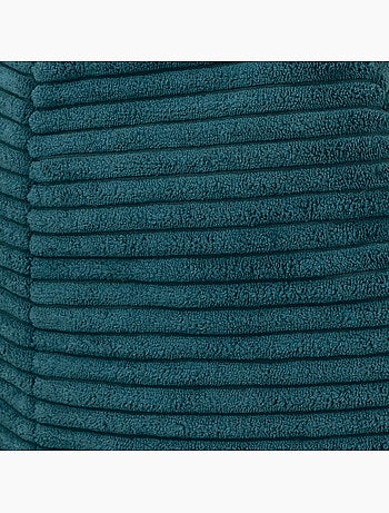Pouf sillón clásico kingston con reposapiés cuadrado amara de pana - icon