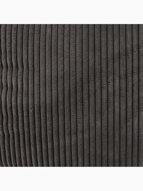 Pouf sillón clásico kingston con reposapiés cuadrado amara de pana - icon - Kiabi