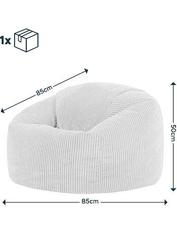 Pouf sillón clásico kingston de pana - icon