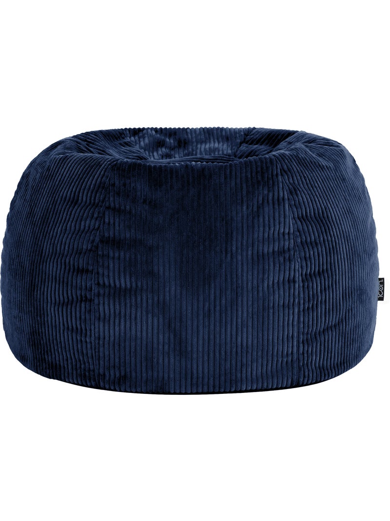Pouf sillón clásico kingston de pana - icon Azul marino - Kiabi