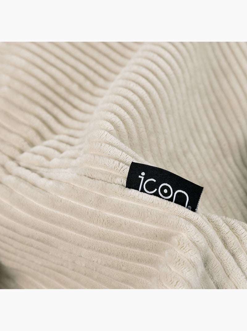 Pouf sillón clásico kingston de pana - icon Beige - Kiabi