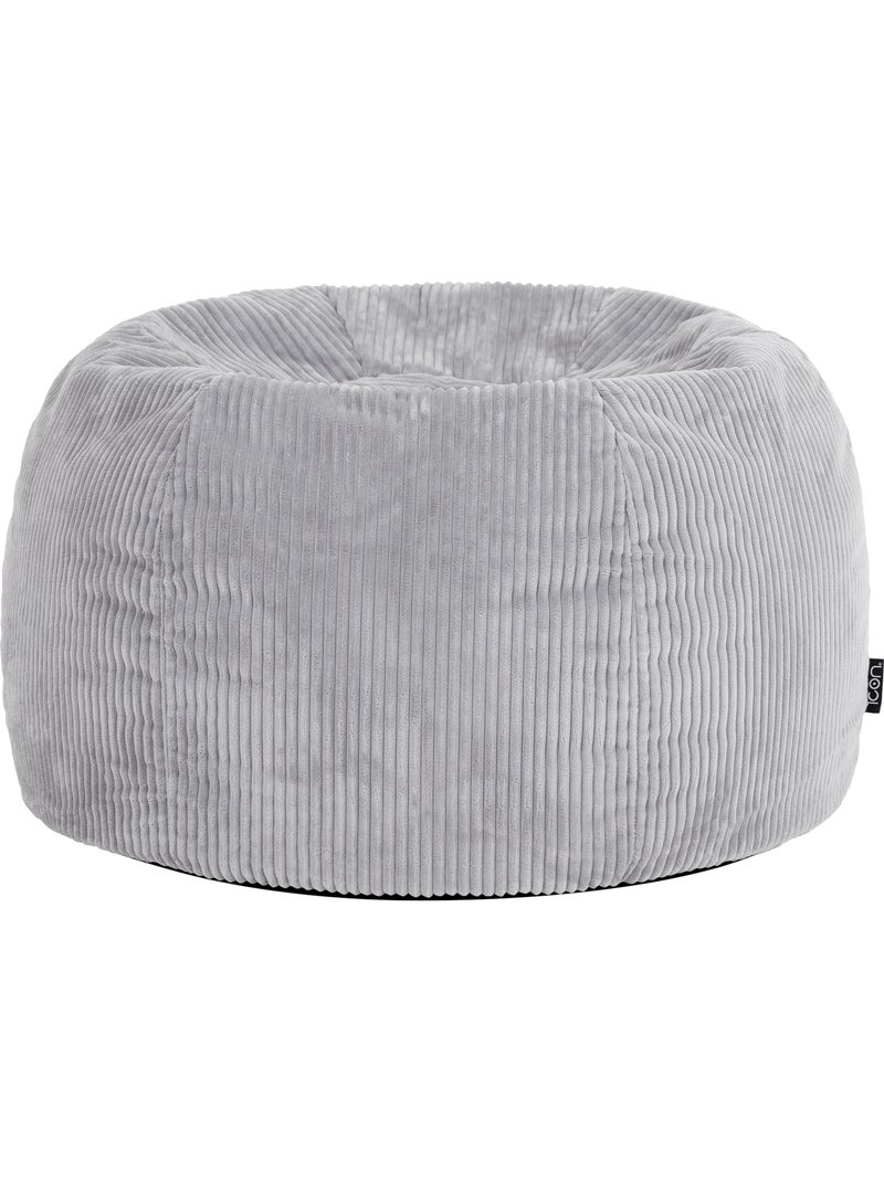 Pouf sillón clásico kingston de pana - icon Gris claro - Kiabi