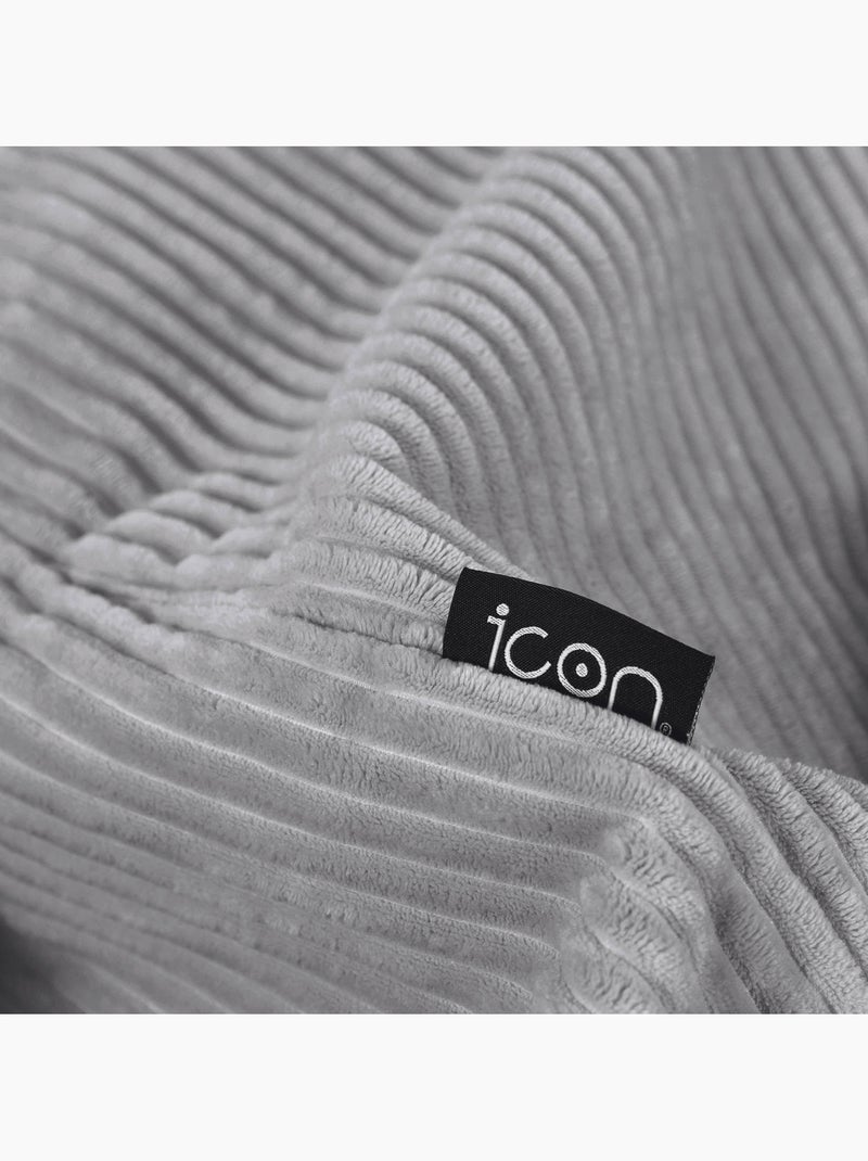 Pouf sillón clásico kingston de pana - icon Gris claro - Kiabi