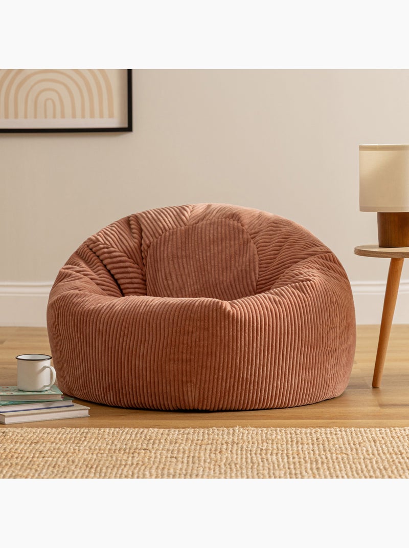 Pouf sillón clásico kingston de pana - icon Rosa claro - Kiabi