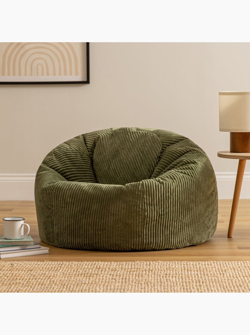 Pouf sillón clásico kingston de pana - icon Verde salvia - Kiabi