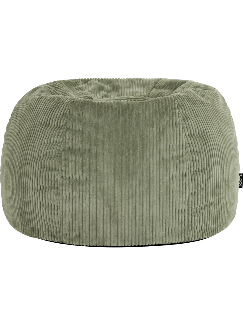 Pouf sillón clásico kingston de pana - icon Verde salvia - Kiabi