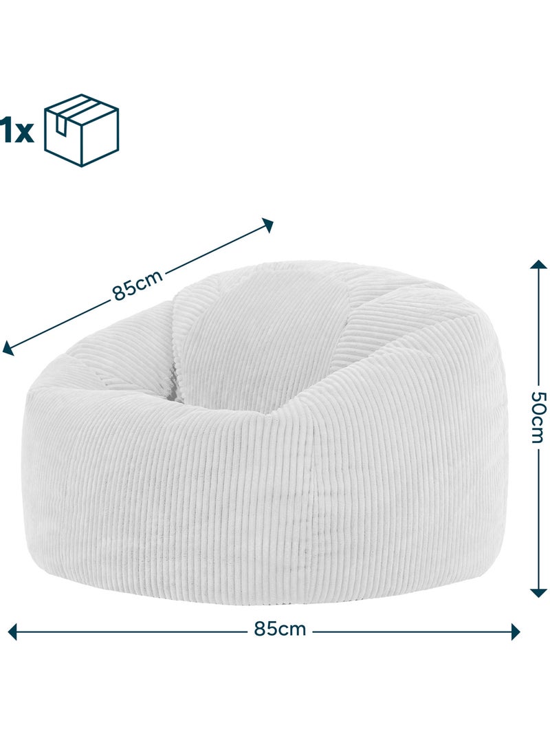 Pouf sillón clásico kingston de pana - icon Verde salvia - Kiabi