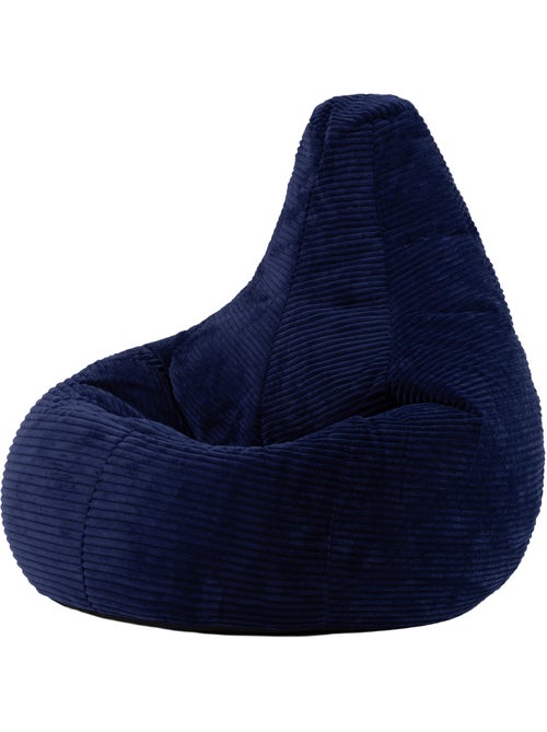 Pouf sillón dalton con respaldo alto de pana - icon - Kiabi