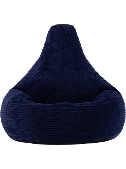 Pouf sillón dalton con respaldo alto de pana - icon - Kiabi