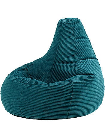 Pouf sillón dalton con respaldo alto de pana - icon