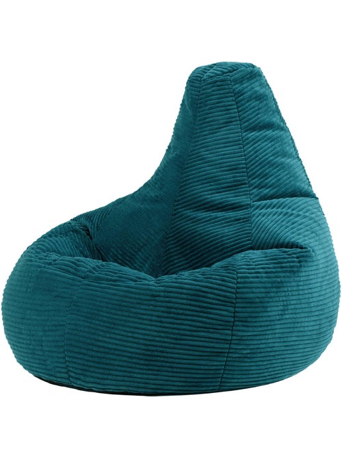 Pouf sillón dalton con respaldo alto de pana - icon - Kiabi