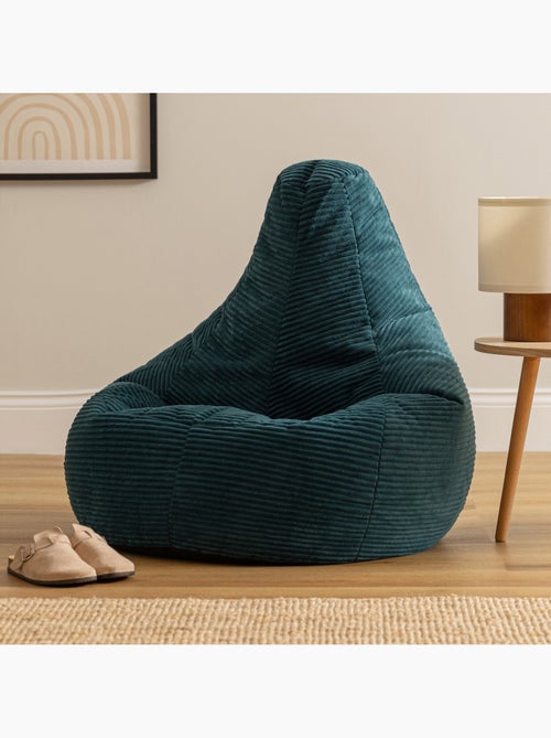 Pouf sillón dalton con respaldo alto de pana - icon - Kiabi