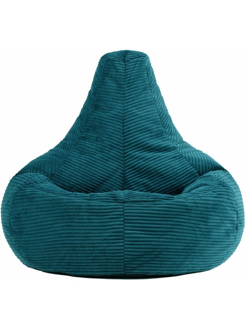 Pouf sillón dalton con respaldo alto de pana - icon - Kiabi