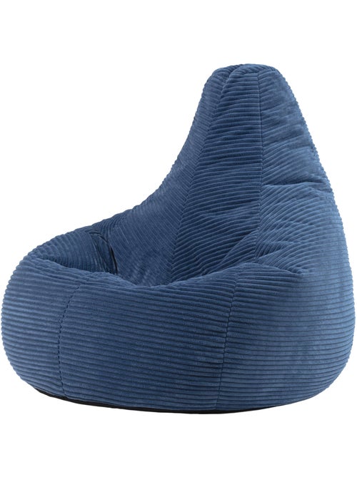 Pouf sillón dalton con respaldo alto de pana - icon - Kiabi