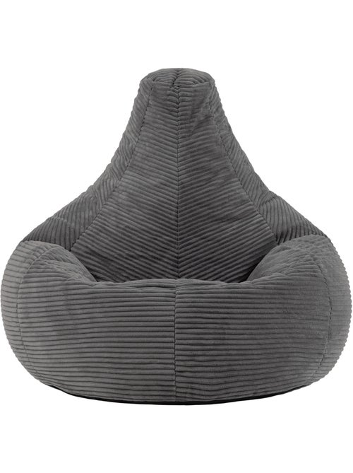 Pouf sillón dalton con respaldo alto de pana - icon - Kiabi