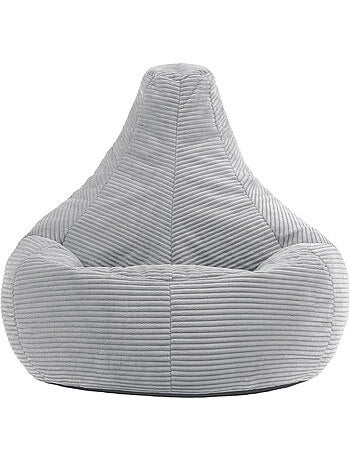 Pouf sillón dalton con respaldo alto de pana - icon