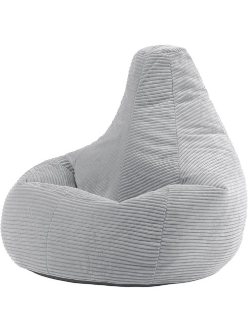 Pouf sillón dalton con respaldo alto de pana - icon - Kiabi