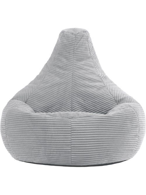 Pouf sillón dalton con respaldo alto de pana - icon - Kiabi
