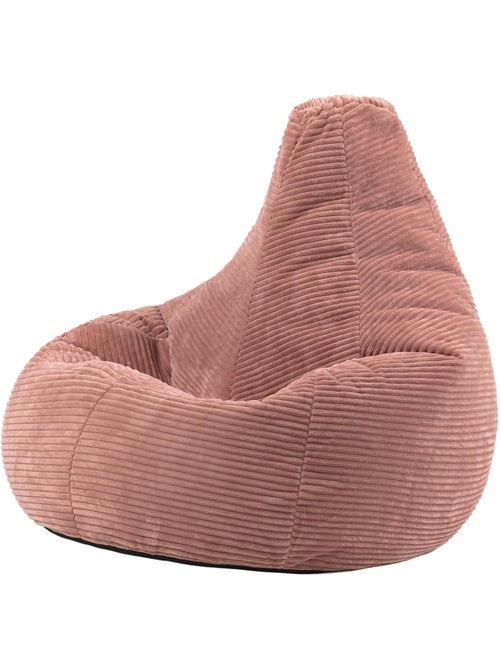 Pouf sillón dalton con respaldo alto de pana - icon - Kiabi